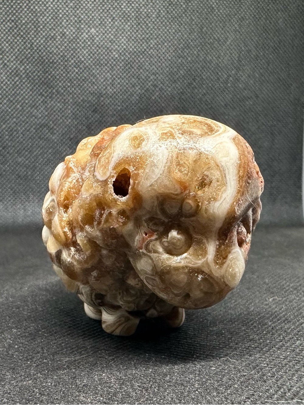 Chocolate calcite sheep